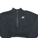NIKE Cropped Womens Sweatshirt Black S
