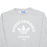 ADIDAS Womens Sweatshirt Grey UK 10