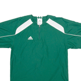 ADIDAS Training Mens Sweatshirt Green 1/4 Zip S