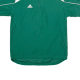 ADIDAS Training Mens Sweatshirt Green 1/4 Zip S