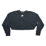 NIKE Cropped Womens Sweatshirt Black L