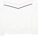 LEE Womens Sweatshirt White High Neck S