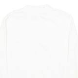 LEE Womens Sweatshirt White High Neck S