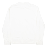 LEE Womens Sweatshirt White High Neck S