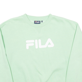 FILA Womens Sweatshirt Green XS