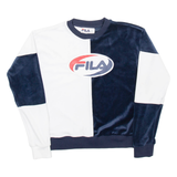 FILA Velvet Womens Sweatshirt Blue XS