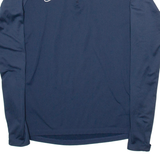 NIKE Training Mens Sweatshirt Blue 1/4 Zip S