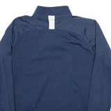 NIKE Training Mens Sweatshirt Blue 1/4 Zip S