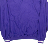 REEBOK James Madison Basketball Training Mens Sweatshirt Purple V-Neck USA S