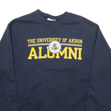 CHAMPION The University Of Akron Mens Sweatshirt Blue 90s USA S