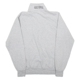 CHAMPION University Of Wisconsin Mens Sweatshirt Grey 1/4 Zip 90s USA M