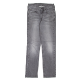 LEVI'S 514 Jeans Mens Grey Slim Straight Stone Wash W28 L30
