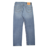 LEVI'S 505 Jeans Mens Blue Regular Straight Stone Wash W34 L32