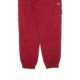 CHAMPION Cargo Womens Track Pants Red Tapered XL W32 L29