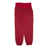 CHAMPION Cargo Womens Track Pants Red Tapered XL W32 L29