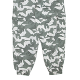 BOOHOO MAN Camo Cargo Mens Trousers Grey Regular Tapered W28 L27