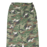 KAILIKELANG Camo Cargo Womens Trousers Green Relaxed Tapered W28 L26