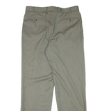 RITEX Pleated Mens Trousers Grey Regular Straight W33 L33