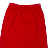 THE VILLAGES Womens A-Line Skirt Red Knee Length UK 16