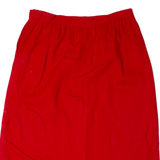 THE VILLAGES Womens A-Line Skirt Red Knee Length UK 16