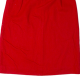THE VILLAGES Womens A-Line Skirt Red Knee Length UK 16