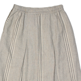 PERSONAL Womens A-Line Skirt Beige Knee Length Plaid L