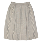PERSONAL Womens A-Line Skirt Beige Knee Length Plaid L