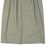 Womens A-Line Skirt Grey Knee Length Check M