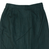 SAG HARBOUR Womens Straight Skirt Green Knee Length Wool 90s M