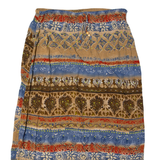 NOTATIONS Womens Straight Skirt Brown Long Fair Isle XL