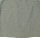 H&M Womens Straight Skirt Beige Knee Length Viscose Houndstooth S