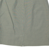 H&M Womens Straight Skirt Beige Knee Length Viscose Houndstooth S