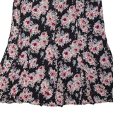 CHRISTOPHER & BANKS Womens Flare Skirt Beige Midi Floral M