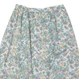 CRICKET LANE Womens A-Line Skirt White Knee Length Floral L