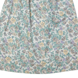 CRICKET LANE Womens A-Line Skirt White Knee Length Floral L