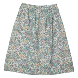 CRICKET LANE Womens A-Line Skirt White Knee Length Floral L