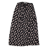 ILLA ILLA Womens A-Line Skirt Black Midi Floral S