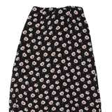 ILLA ILLA Womens A-Line Skirt Black Midi Floral S