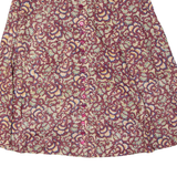 LOUISE PARIS Womens A-Line Skirt Maroon Knee Length Floral M