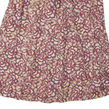 LOUISE PARIS Womens A-Line Skirt Maroon Knee Length Floral M