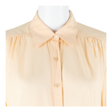 WOLLEN KELLER Womens Shirt Orange Collared S