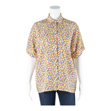 SOLANGE MONDOR Womens Printed Shirt Red Collared Spotted S