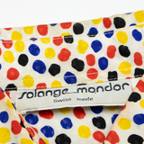 SOLANGE MONDOR Womens Printed Shirt Red Collared Spotted S