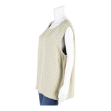 JOBIS Womens Vests Top Cream Sleeveless Viscose Spotted L
