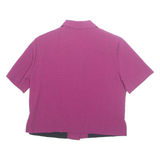 PROPHECY Womens Blouse Purple Collared Floral S