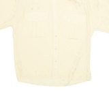 LIZ CLAIBORNE Womens Printed Blouse Yellow Collared M