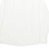 C.L.E.O Womens Blouse Cream Collared Long Sleeve M