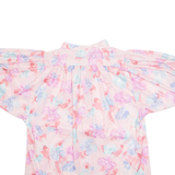 ELMAR CALIFORNIA Womens Printed Blouse Pink Floral M