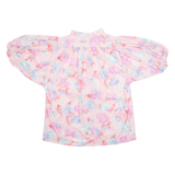 ELMAR CALIFORNIA Womens Printed Blouse Pink Floral M