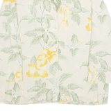 TOMMY BAHAMA Womens Printed Blouse Beige Collared Long Sleeve Floral M